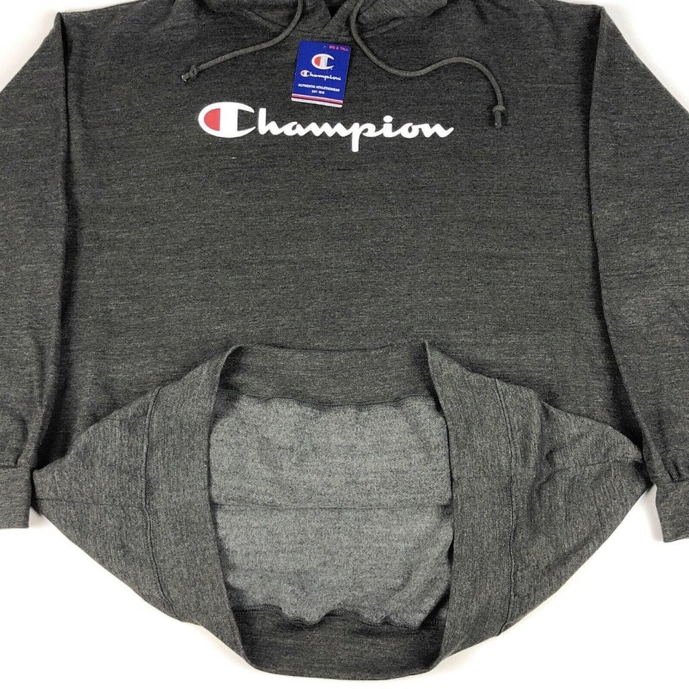 Champion Big & Tall 2XLT Spellout Pullover Hoodie - Picture 6 of 8